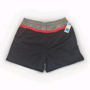 Covington Swim Shorts NWT Men's XL Black Red Classic Stripes Retro